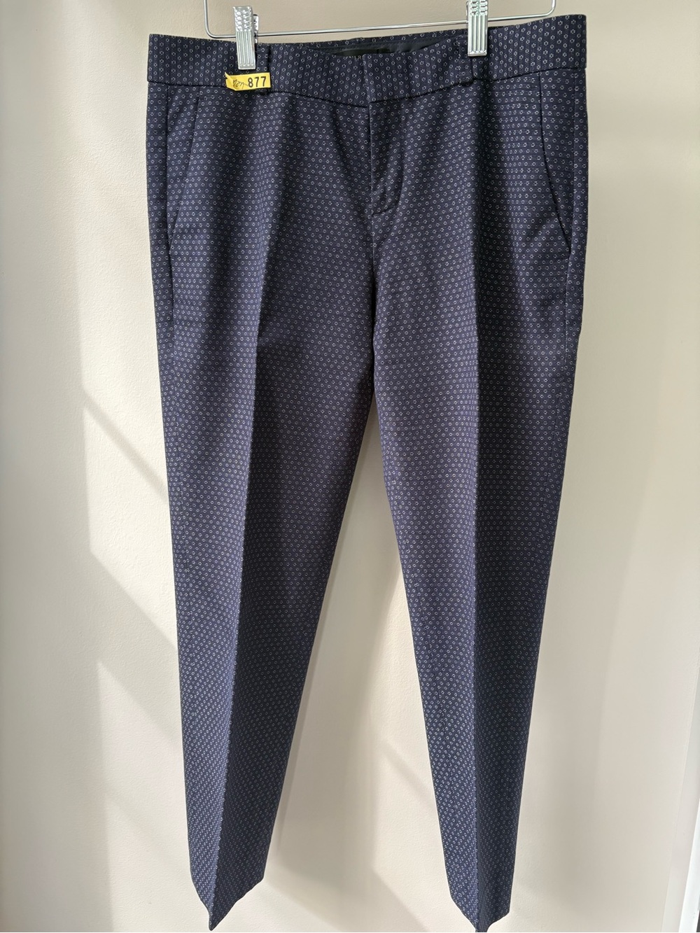 BANANA REPUBLIC Women’s Navy Patterned Tailored Ankle Work Dress Pants Size 2